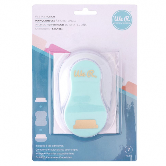 Дырокол фигурный "Вкладка" с наклейками для разделителей