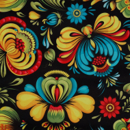 Ткань Габардин 140 г/м? 100% полиэстер шир.155 см арт.T.4000.17 цв.черный рул.25м