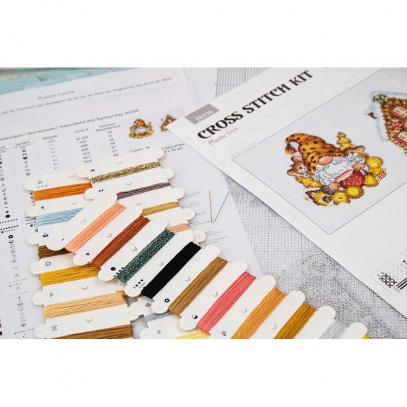 Набор для вышивания LUCA-S арт. JK036 Гном и домик 13х15 см