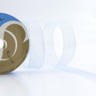 32045_Лента органза SAFISA мини-рулон, 15 мм, 3,5 м, цвет 04, светло-голубой