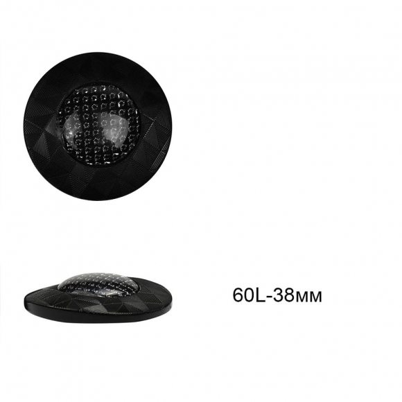 Пуговицы пластиковые С-NE110 цв.черный 60L-38мм, на ножке, 12шт Пуговицы пластиковые С-NE110 цв.черный 60L-38мм, на ножке, 12шт