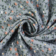 Ткань Твил 150 г/м? 100% вискоза шир.145 см арт.Р.28613.03 цв.03 графитовый рул.25м