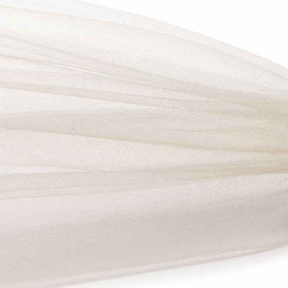 Фатин Кристалл средней жесткости блестящий арт.K.TRM шир.300см, 100% полиэстер цв. 64 К уп.50м - бледно-розовый