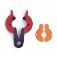 624180 PRYM Устройство для изготовления помпонов 2 в 1, размер S, пластик, многоцветный