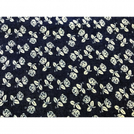 Ткань джинс FD Роза КЛ.25993 (40%п/э, 60%х/б) 48х50см цв.т.синий