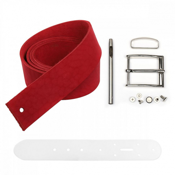 Набор для изготовления ремня 'Hand Made' арт.NR-016 цв.красный Набор для изготовления ремня 'Hand Made' арт.NR-016 цв.красный