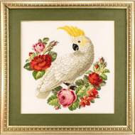134892_Вышитая картина "Попугай"