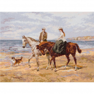 Набор для вышивания PANNA арт. VH-7170 Прогулка верхом 30,5х22,5 см