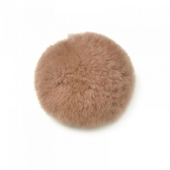 Помпон TBY натуральный арт.PNK054 Кролик 8см цв.грязно-розовый