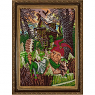 Рисунок на ткани КОНЁК арт. 1363 Селфи с Бабой Ягой 29х39 см