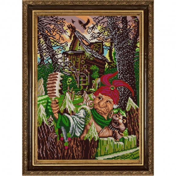 Рисунок на ткани КОНЁК арт. 1363 Селфи с Бабой Ягой 29х39 см