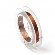 Проволока для бисера ?0,3мм арт.ТВ HET-04 цв.медь рул.10м