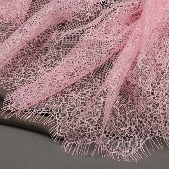 Кружево реснички KRUZHEVO арт.TBY A88 шир.170мм цв.F134 розовый уп.3м