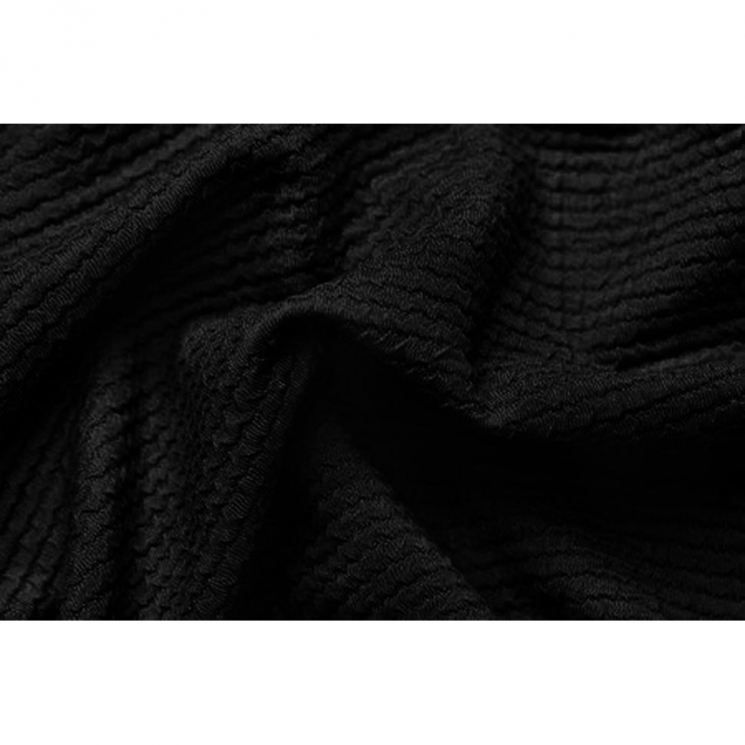Ткань трикот. Бифлекс жатка арт.ODJ-240-2 240г/м? 86% нейлон 14% спандекс шир.150см цв.2 черный уп.6м