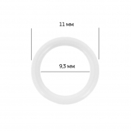 Кольцо для бюстгальтера пластик ARTA.F.SF-1-2 d9,3мм, цв.001 белый, уп.50шт