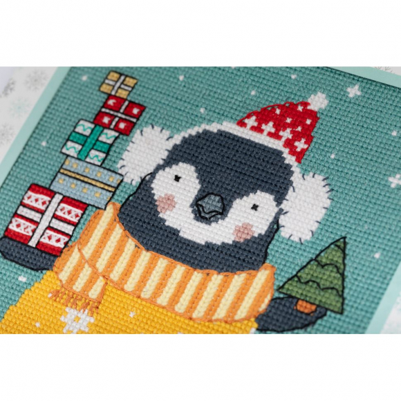 Набор для вышивания PANNA арт. OT-7378 Открытка. День подарков 12,5х12 см