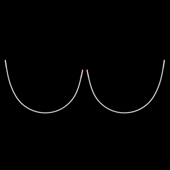 Косточки корсетные полукруг металл TBY-75416 14,5х26см уп.50шт