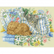 Набор Паутинка для изготовления картины со стразами арт.М323 Верные друзья 48х35 см