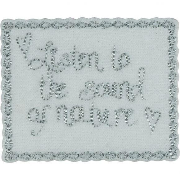 Термоаппликация "Слушайте тишину"