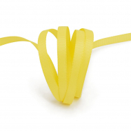 Лента Ideal репсовая в рубчик шир.6мм цв. 640 желтый уп.27,42м