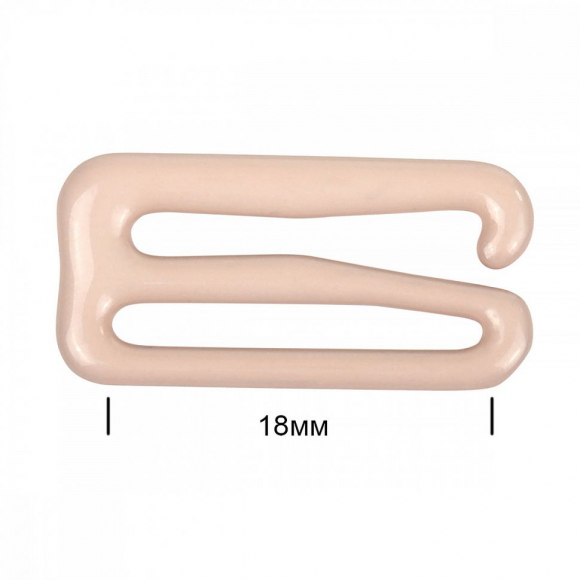 Крючок для бюстгальтера металл TBY-57748 d18мм, цв.S185 серебристый пион, уп.100шт