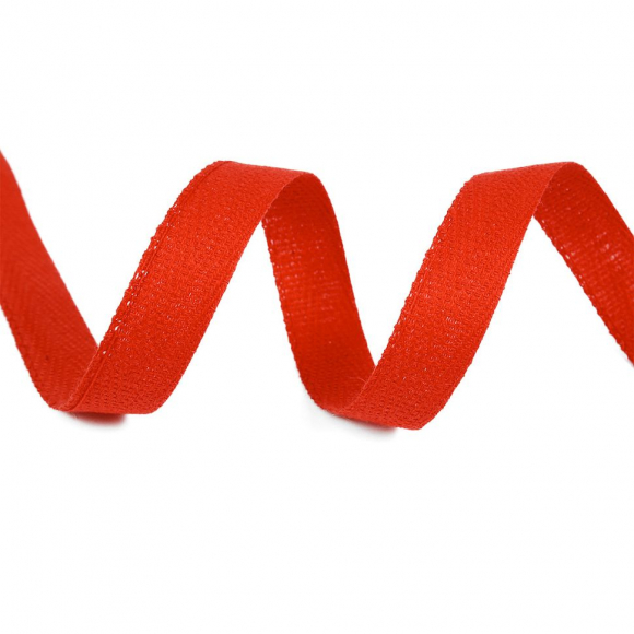 Тесьма киперная 13 мм хлопок 1,8г/см арт.12.2С-253К.13.160 цв.красный уп.50м