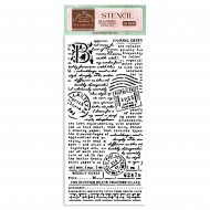 187849_Трафарет "Create Happiness post card" серии Mix Media 3D эффект