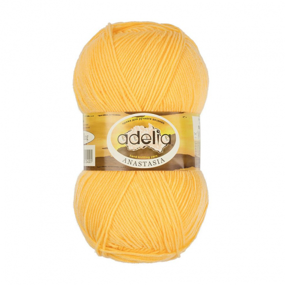 Пряжа ADELIA ANASTASIA (100% акрил) 5х100г/330м цв.08 желтый
