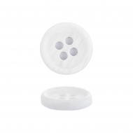 Пуговицы пластик CN 2732 цв.01 белый 16L-10мм, 4 прокола, 72 шт