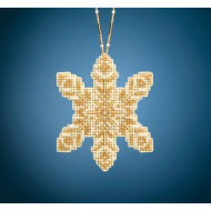 Набор для вышивания бисером MILL HILL Жемчужная снежинка 7х8 см