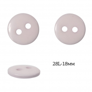 Пуговицы пластик арт.TBY.376.18.133 цв.133 св.розовый, 28L-18мм, 2 прокола, 200шт