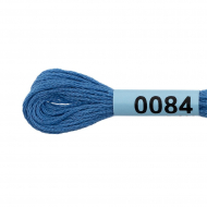 Нитки для вышивания Gamma мулине (3173-6115) 100% хлопок 24 x 8 м цв.0084 синий