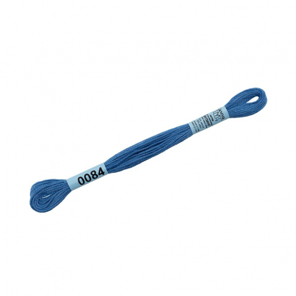 Нитки для вышивания Gamma мулине (3173-6115) 100% хлопок 24 x 8 м цв.0084 синий