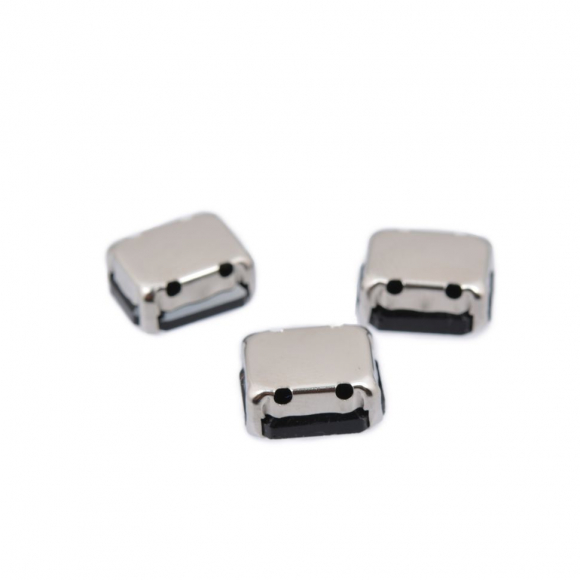 Стразы пришивные в цапах стекло TBY арт.MS.35.R цв.красный 10х14мм, уп. 50шт