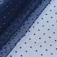 Фатин со стразами шир.150см 100% полиэстер арт.002-10004 цв.3 т.синий (нарезка от 3м) Фатин со стразами шир.150см 100% полиэстер арт.002-10004 цв.3 т.синий (нарезка от 3м)