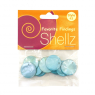 Подвеска "Shellz" Turquoise Round River Shell Dangles