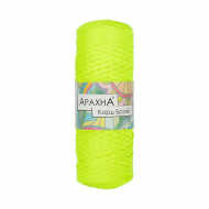 Пряжа ARACHNA Cord Bright (100% полиэфир) 3х210г/100 м цв.501 желтый неон