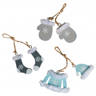 127494_Набор декоративных элементов-подвесок "Модная зима" 127494_Набор декоративных элементов-подвесок "Модная зима"