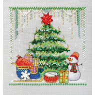 Набор для вышивания МАРЬЯ ИСКУСНИЦА арт.13.003.23 Новогодняя ёлка 13х13 см