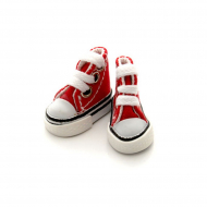 156963_Кеды со шнурком, 3,9 см, цв. красн. 156963_Кеды со шнурком, 3,9 см, цв. красн.