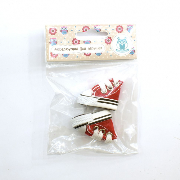 156963_Кеды со шнурком, 3,9 см, цв. красн. 156963_Кеды со шнурком, 3,9 см, цв. красн.