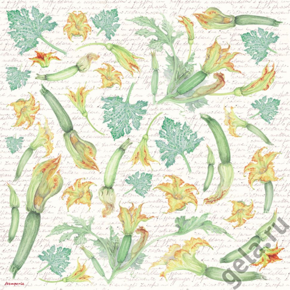 34646_Салфетка рисовая "Белые орхидеи"