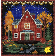 Набор для вышивания МАРЬЯ ИСКУСНИЦА арт.13.003.17 Осенний домик 13х13 см
