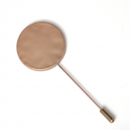 Булавка шляпная металл Круг арт.TBY.917446 цв. матовое золото уп. 5шт