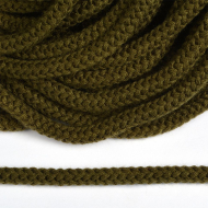 Шнур круглый полиэфир 09мм арт.1с-90, цв.оливковый уп.100м