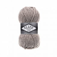 Пряжа для вязания Ализе Superlana maxi (25% шерсть, 75% акрил) 5х100г/100м цв.207 св.коричневый