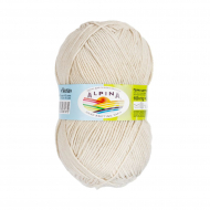 Пряжа ALPINA VERA (55% акрил, 45% хлопок) 5х100г/280м цв.29 молочный