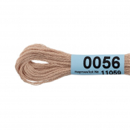 Нитки для вышивания Gamma мулине (0001-0206) 100% хлопок 24 x 8 м цв.0056 т.бежевый