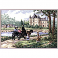 Набор для вышивания DIMENSIONS арт.DMS-03790 Леди Шато 46х30 см Набор для вышивания DIMENSIONS арт.DMS-03790 Леди Шато 46х30 см