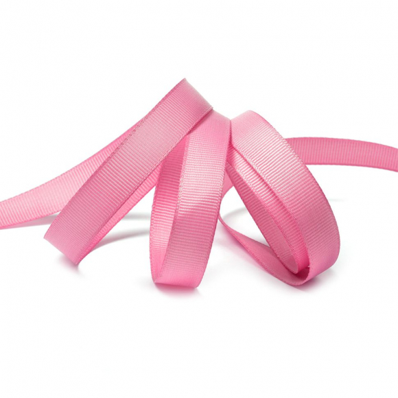 Лента Ideal репсовая в рубчик шир.12мм цв.155 ярк.розовый уп.27,42м